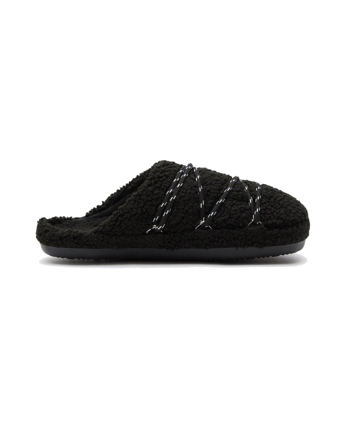 Pantofola in tessuto teddy Moon Boot Teddy Slipper, colore Nero, vista principale