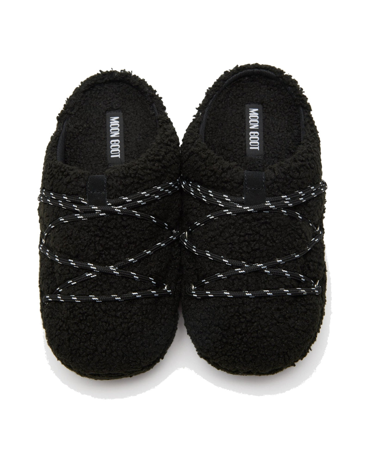 Pantofola in tessuto teddy Moon Boot Teddy Slipper, colore Nero, immagine 4 di 4