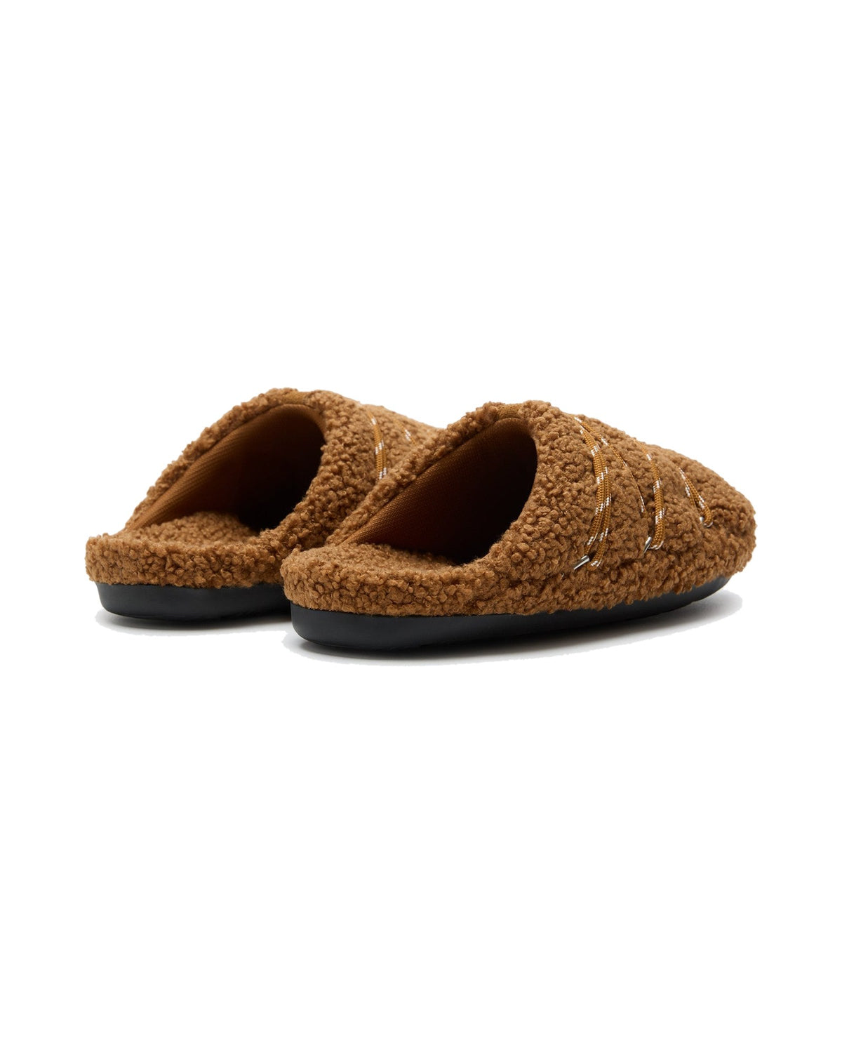 Pantofola in tessuto teddy Moon Boot Teddy Slipper, colore Cognac, immagine 2 di 4