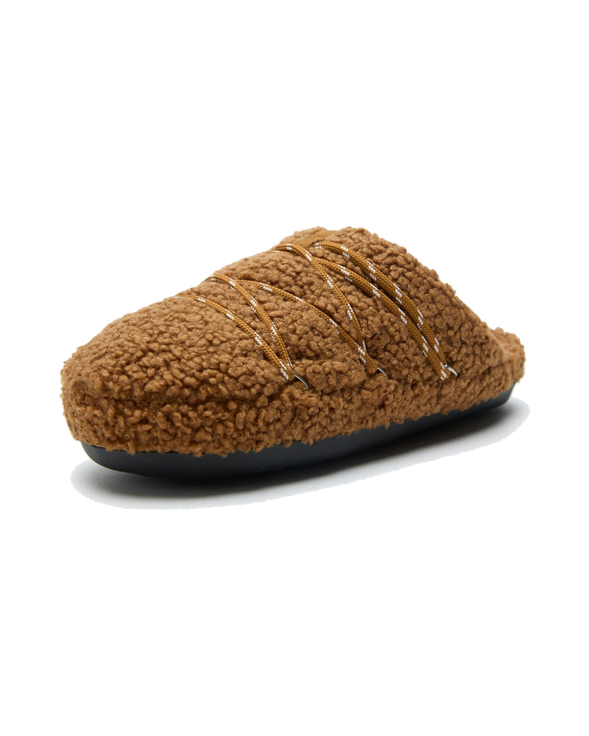 Pantofola in tessuto teddy Moon Boot Teddy Slipper, colore Cognac, immagine 3 di 4