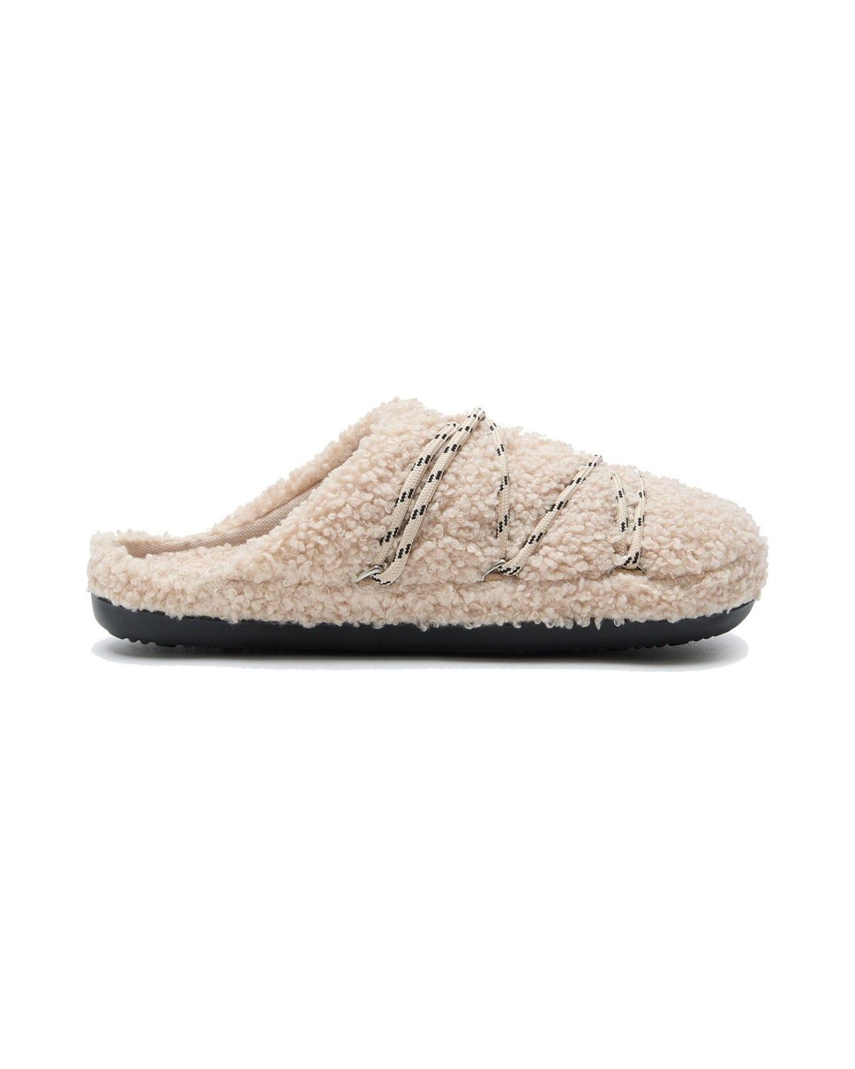 Pantofola in tessuto teddy Moon Boot Teddy Slipper, colore Sabbia, vista principale