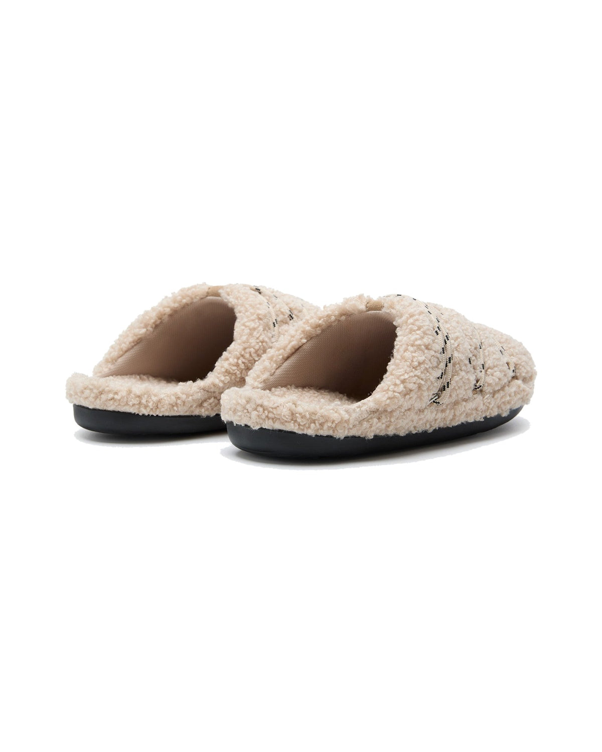 Pantofola in tessuto teddy Moon Boot Teddy Slipper, colore Sabbia, immagine 2 di 4