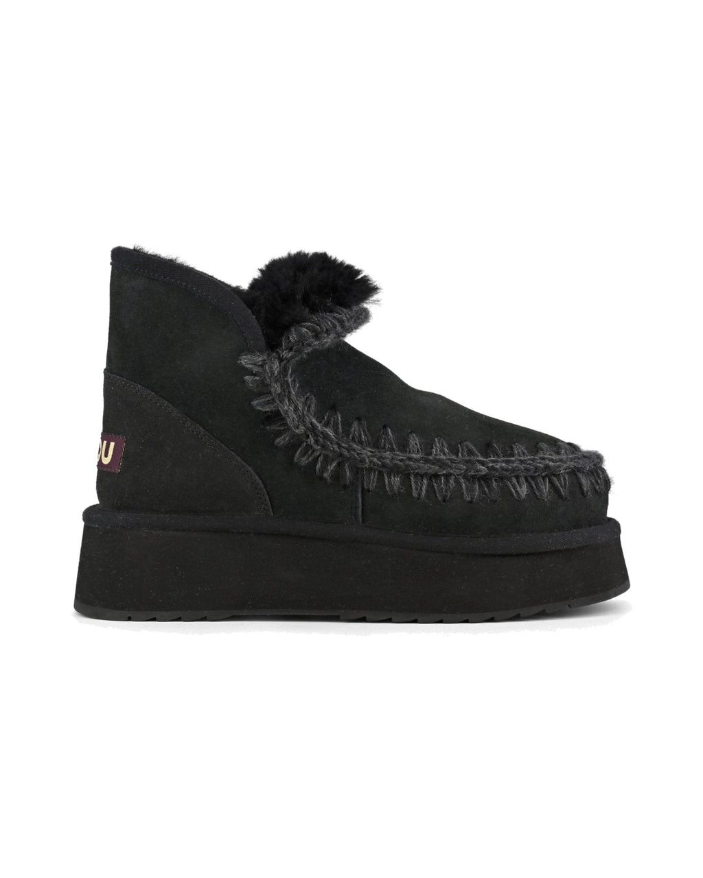 Stivaletto con plateau Mou Mini Eskimo Platform Boot, colore Nero, vista principale