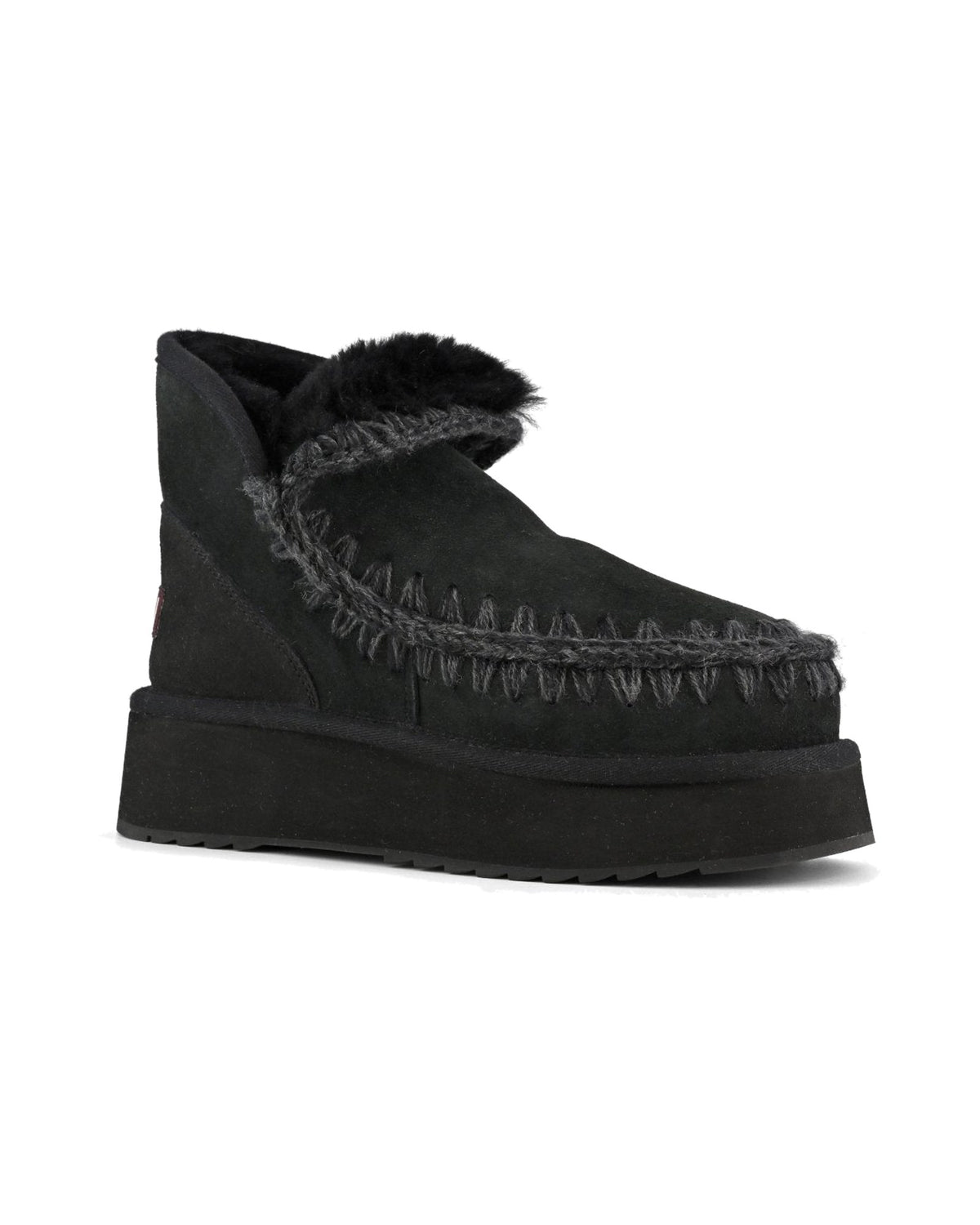 Stivaletto con plateau Mou Mini Eskimo Platform Boot, colore Nero, immagine 2 di 5