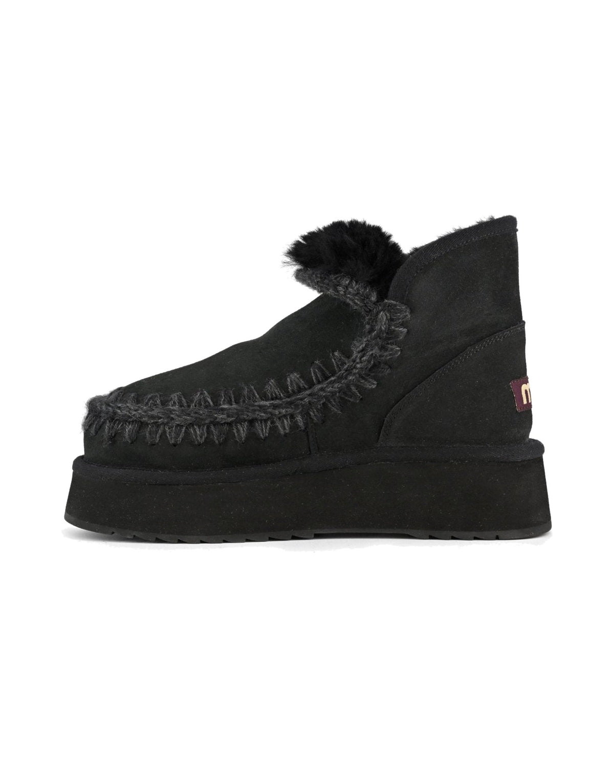 Stivaletto con plateau Mou Mini Eskimo Platform Boot, colore Nero, immagine 5 di 5