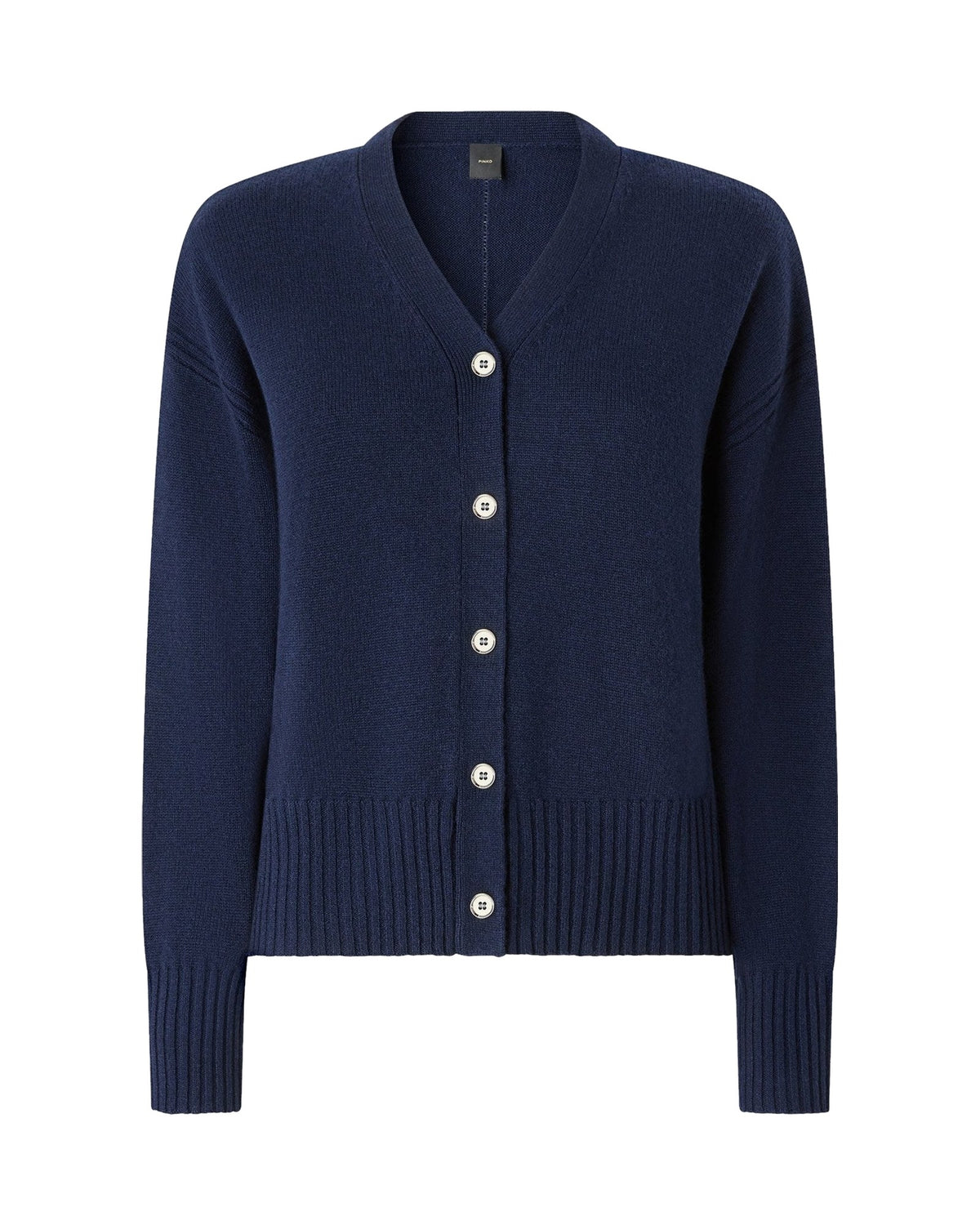 Pinko cardigan in lana e cashmere, colore blu navy, immagine 5 di 6