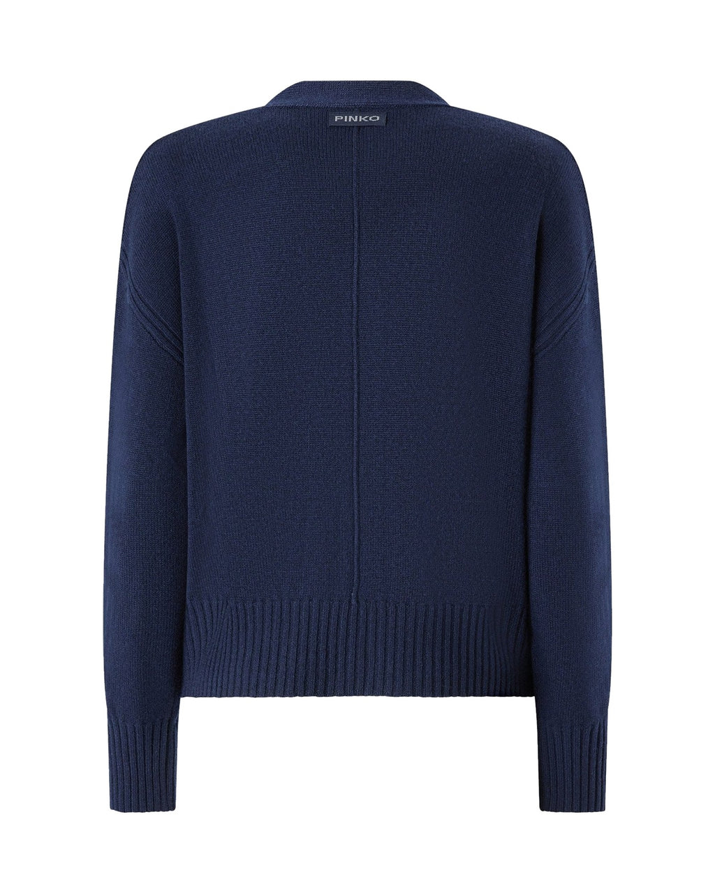 Pinko cardigan in lana e cashmere, colore blu navy, immagine 6 di 6