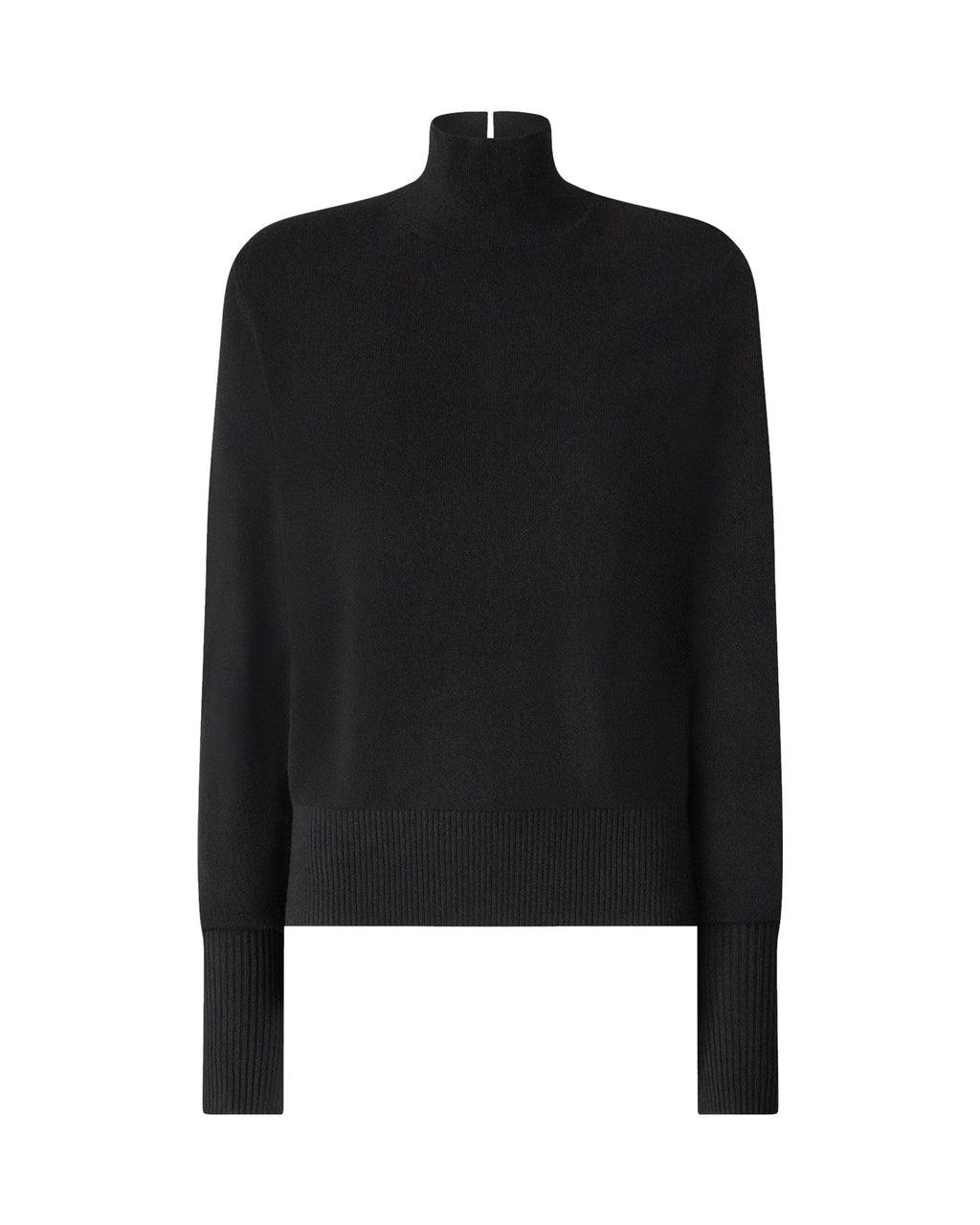 Pinko maglia dolcevita in lana e cashmere, colore nero, immagine 5 di 6