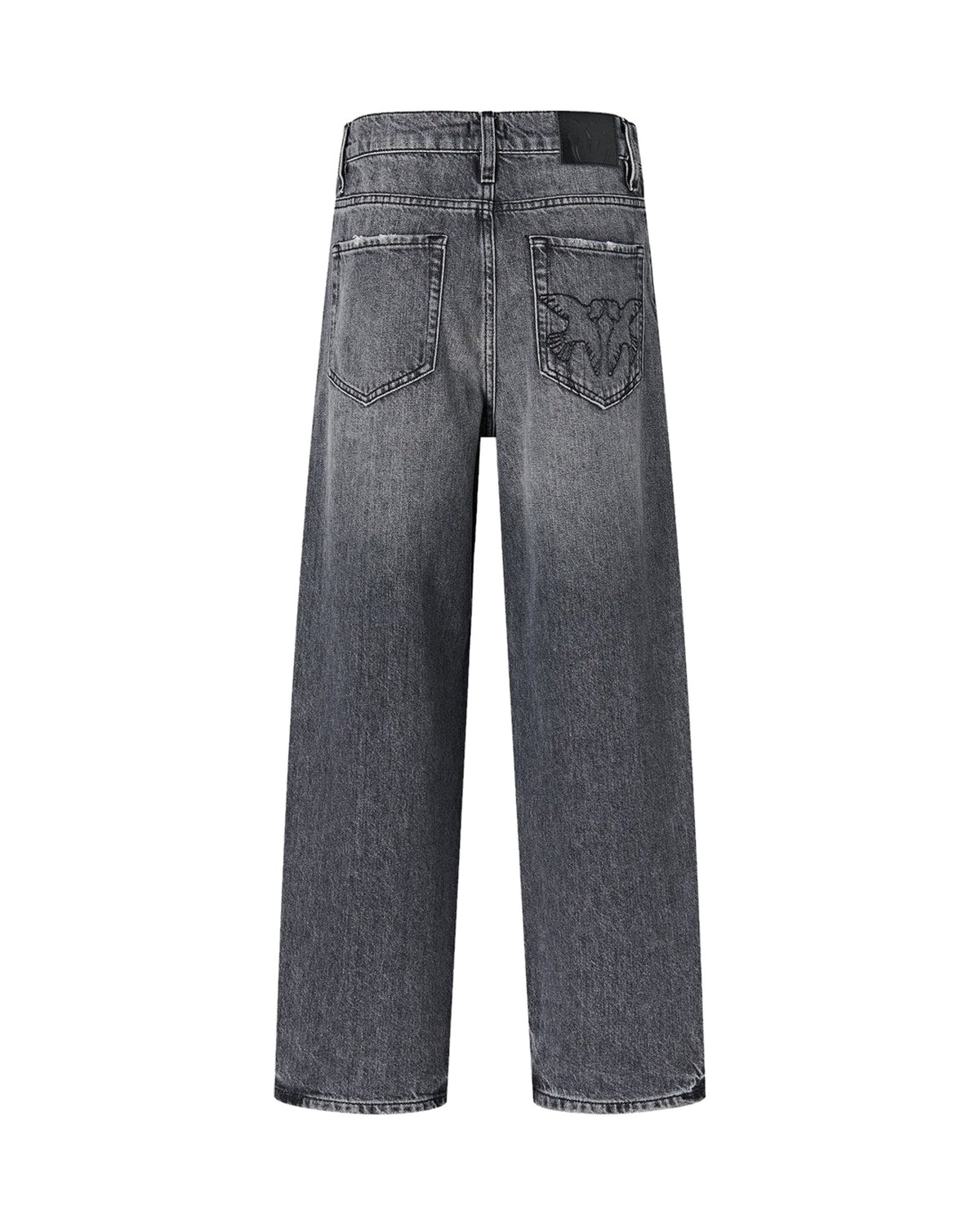 Pinko jeans balloon in denim, colore grigio, immagine 6 di 6