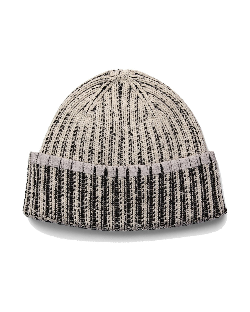 Rains Sapa Knit Beanie, berretto a coste, Vintage White / Black, foto del solo prodotto