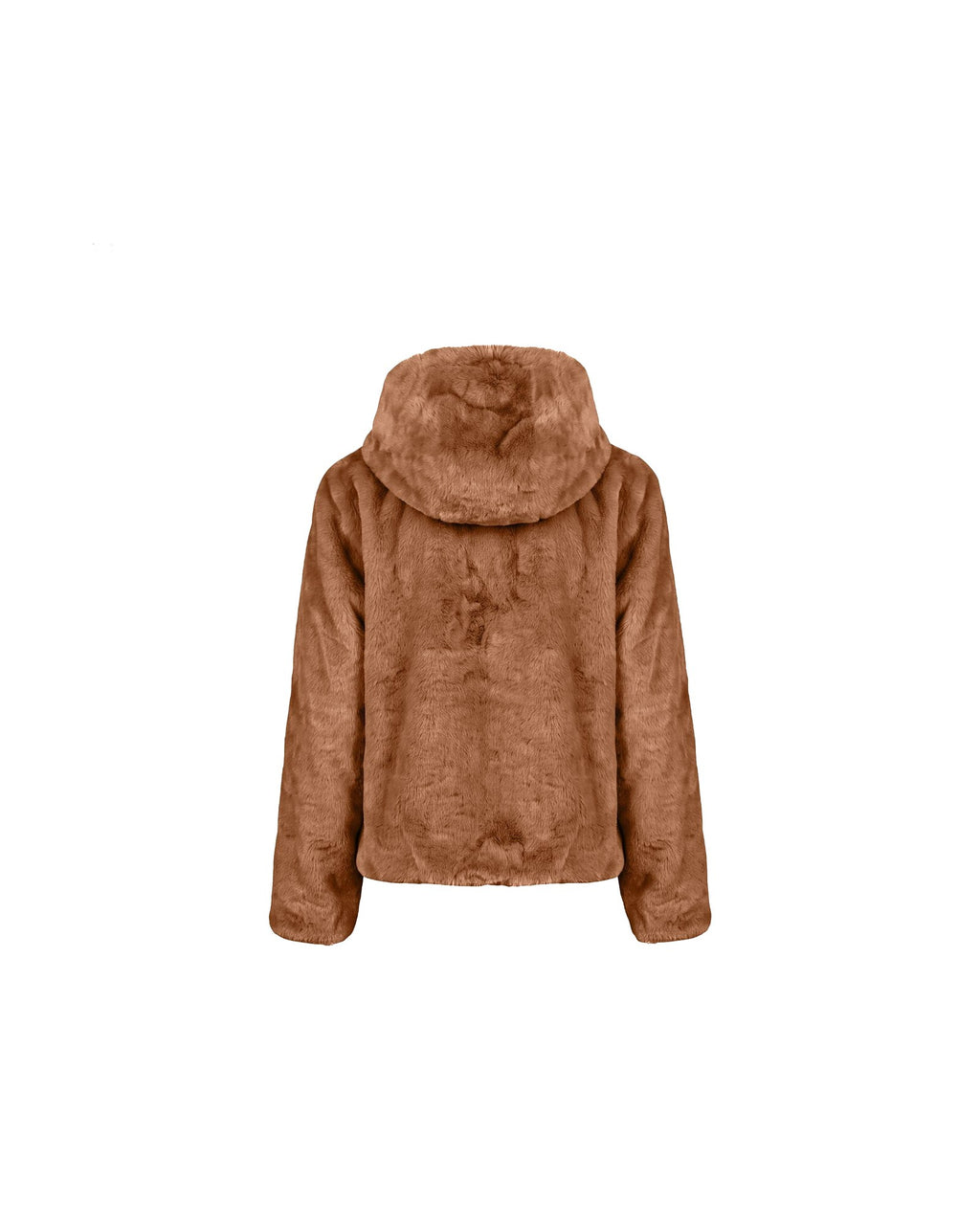 Giacca reversibile con cappuccio Save The Duck Laila, colore Marrone nocciola (Noisette Brown), immagine 4 di 6