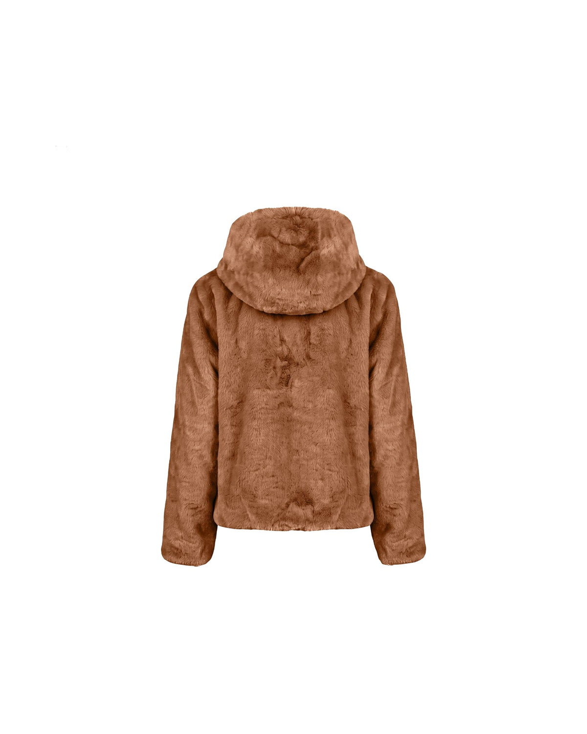 Giacca reversibile con cappuccio Save The Duck Laila, colore Marrone nocciola (Noisette Brown), immagine 4 di 6