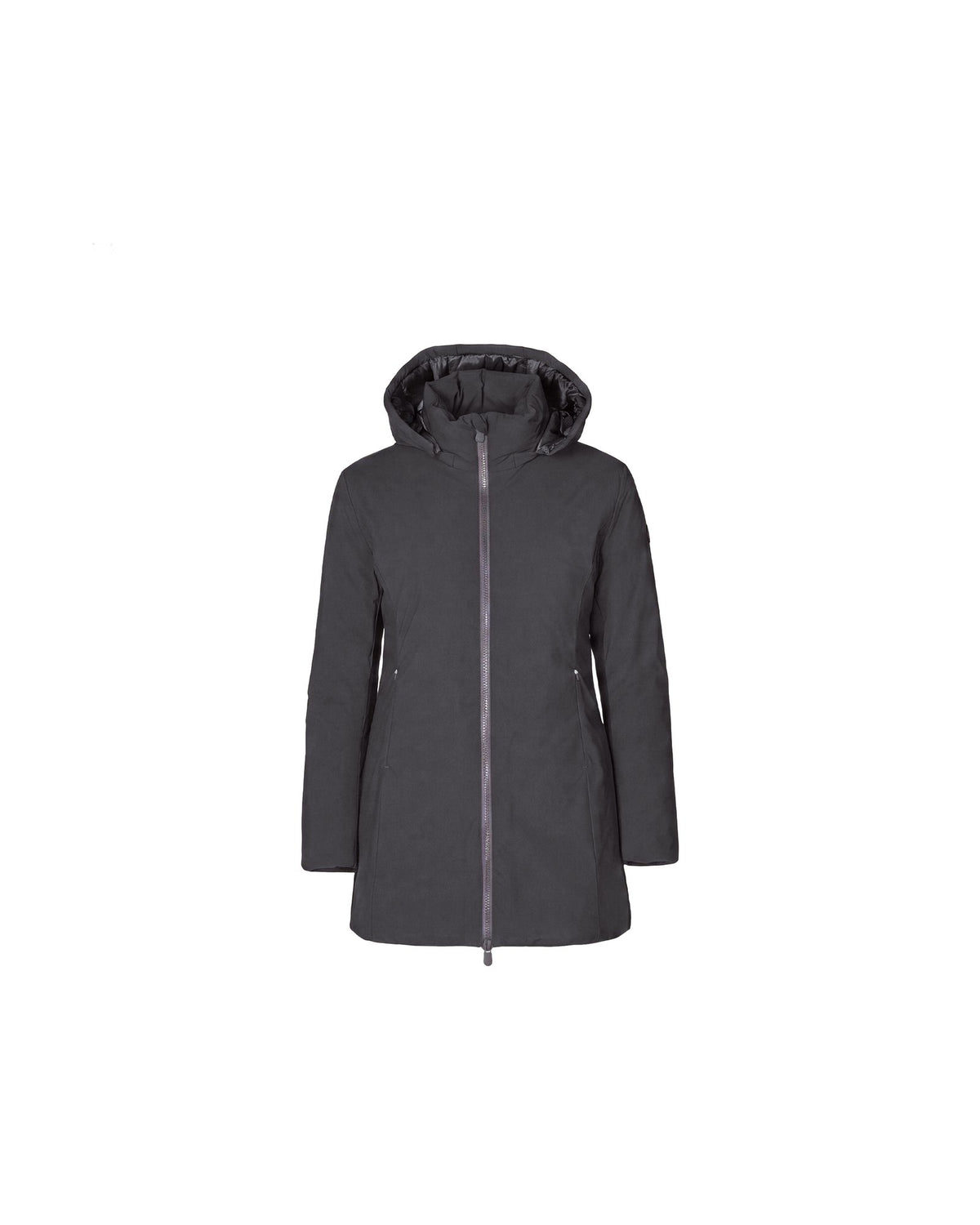 Save The Duck Rachel, parka con cappuccio, colore marrone nero (Brown Black), immagine 3 di 6