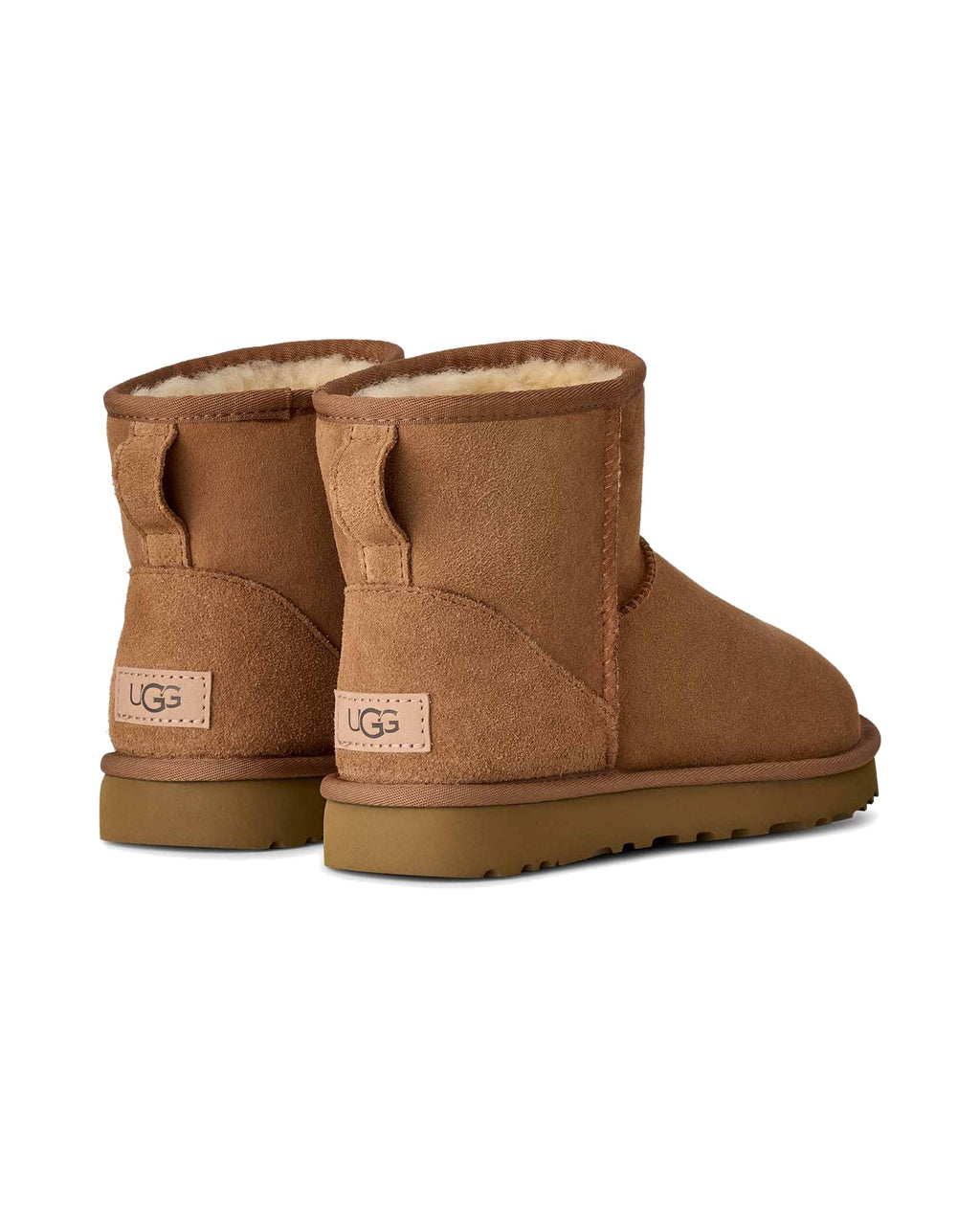 Stivaletto UGG Classic Mini II in pelle scamosciata, colore Chestnut, immagine 4 di 8