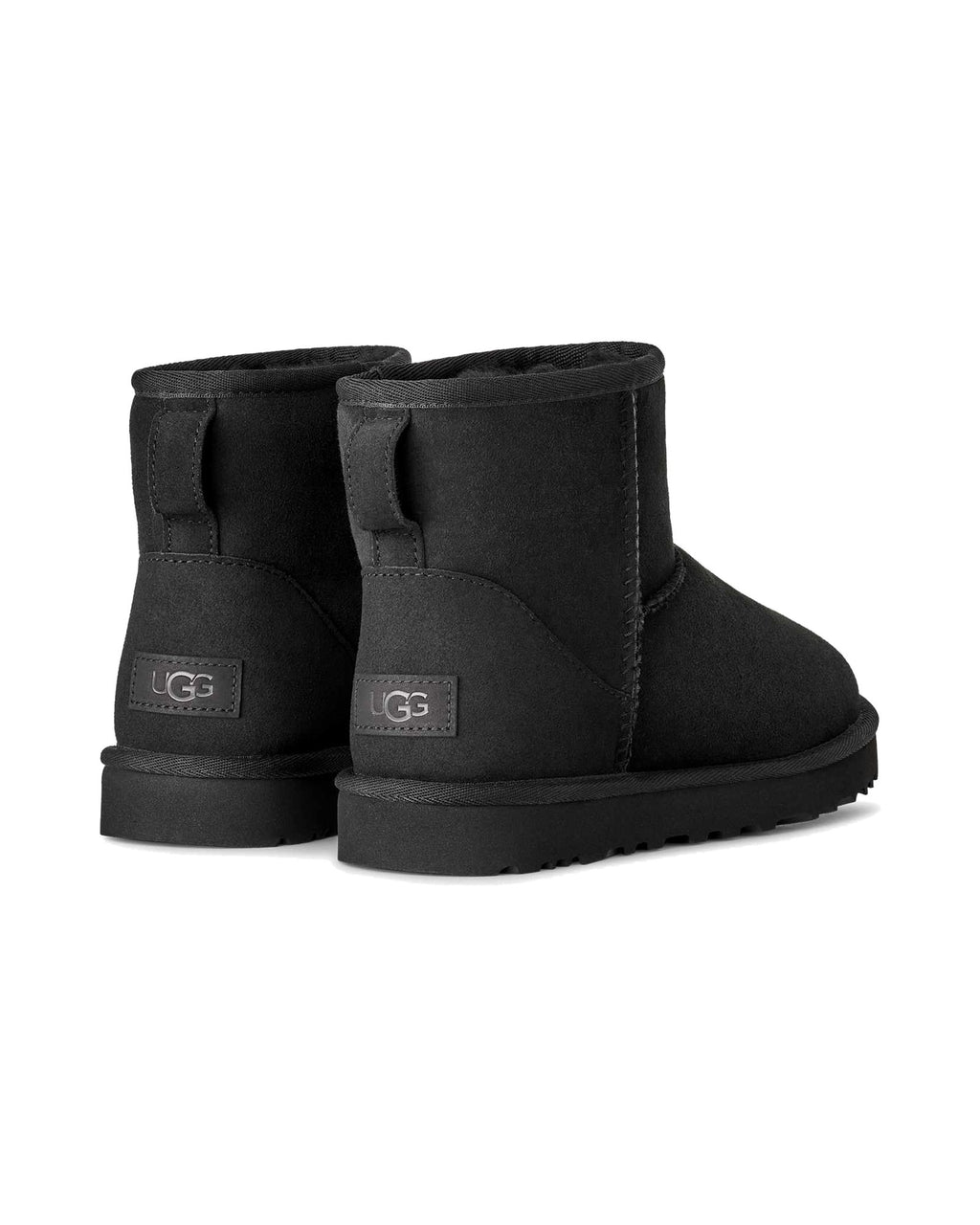 Stivaletto UGG Classic Mini II in pelle scamosciata, colore Nero, immagine 4 di 7