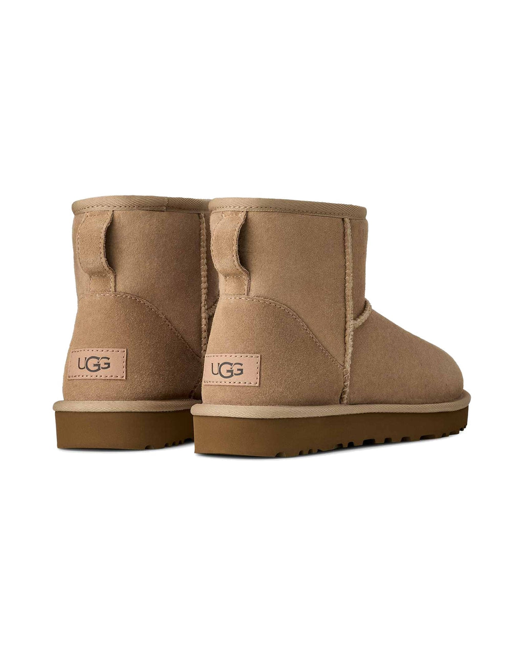 Stivaletto UGG Classic Mini II in pelle scamosciata, colore Sand, immagine 4 di 7