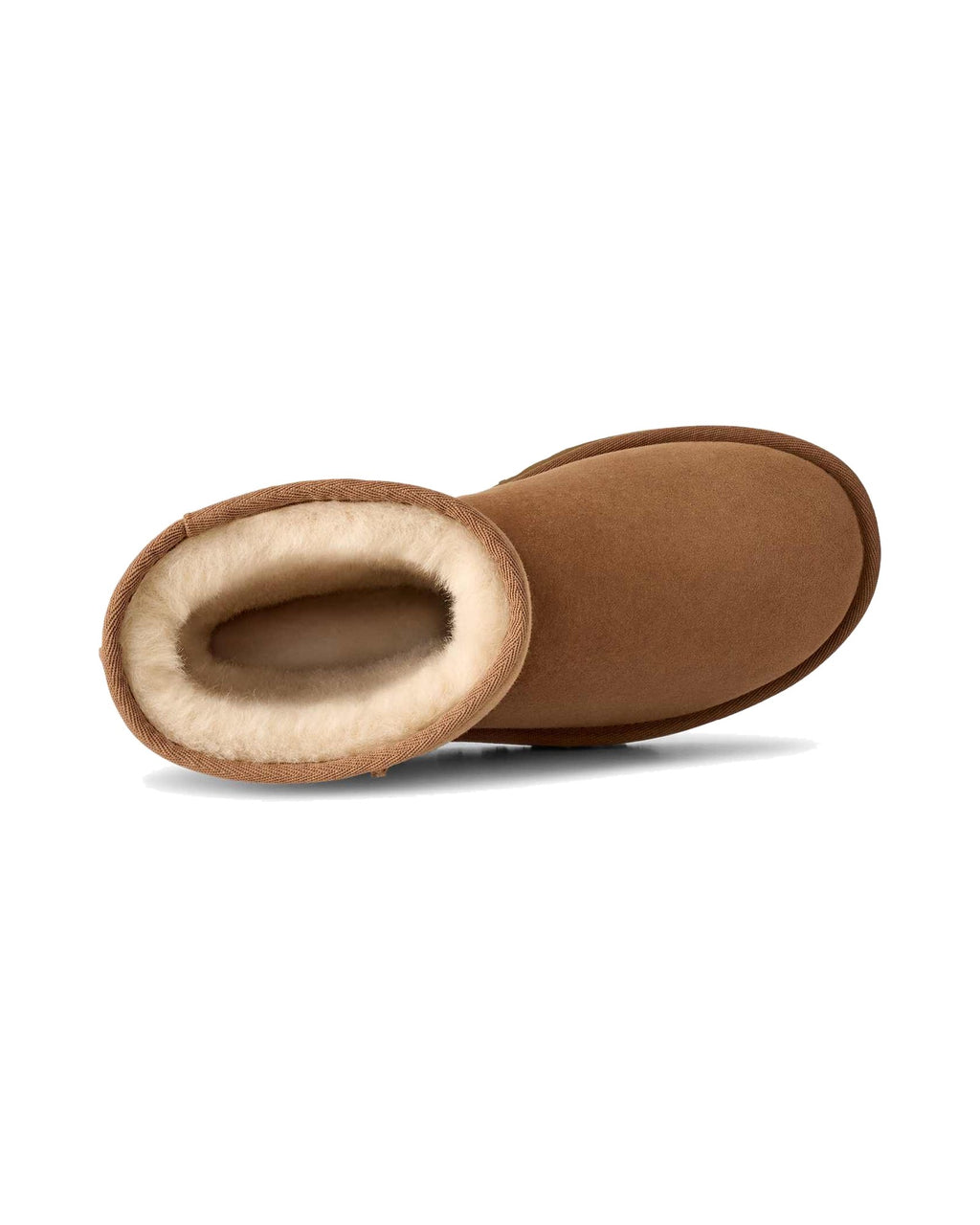 Stivale UGG Classic Short II in pelle scamosciata con gambale risvoltabile, colore Chestnut, immagine 6 di 8