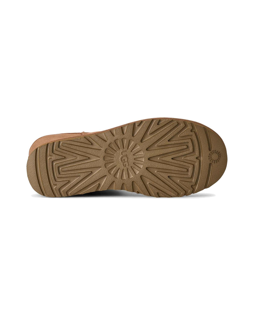 Stivale UGG Classic Short II in pelle scamosciata con gambale risvoltabile, colore Chestnut, immagine 7 di 8