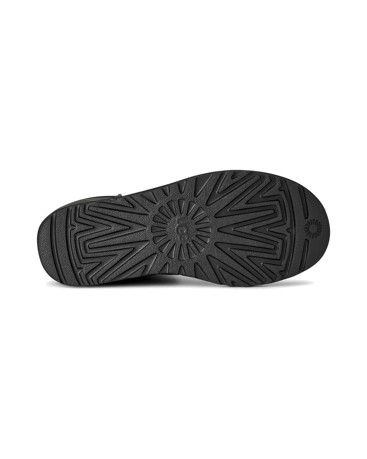 Stivale UGG Classic Short II in pelle scamosciata con gambale risvoltabile, colore Nero, immagine 7 di 7