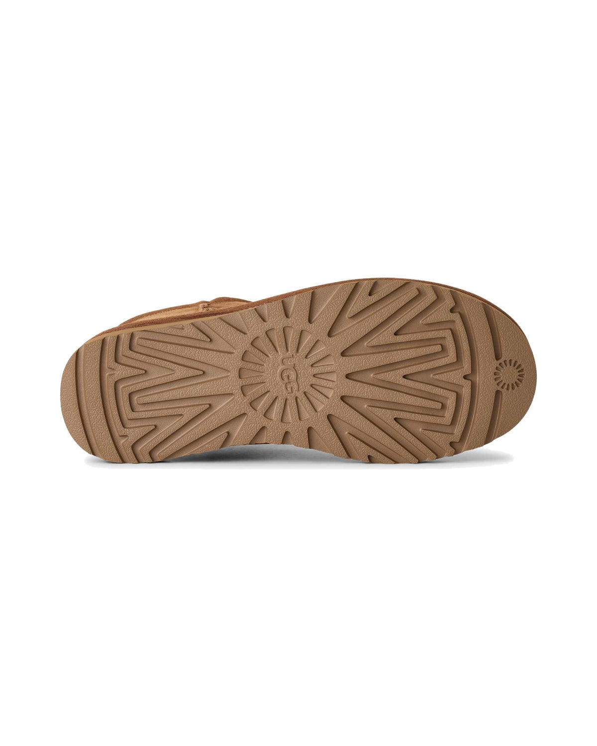 Stivaletto basso UGG Classic Ultra Mini in pelle scamosciata, colore Chestnut, immagine 7 di 8