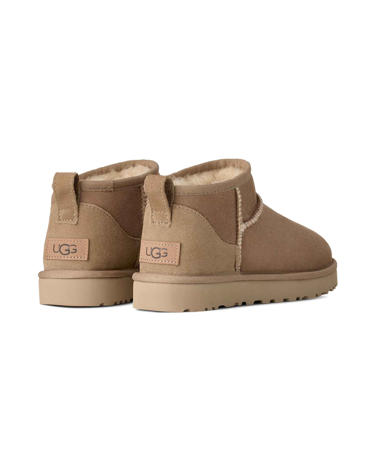 Stivaletto basso UGG Classic Ultra Mini in pelle scamosciata, colore Sand, immagine 4 di 7