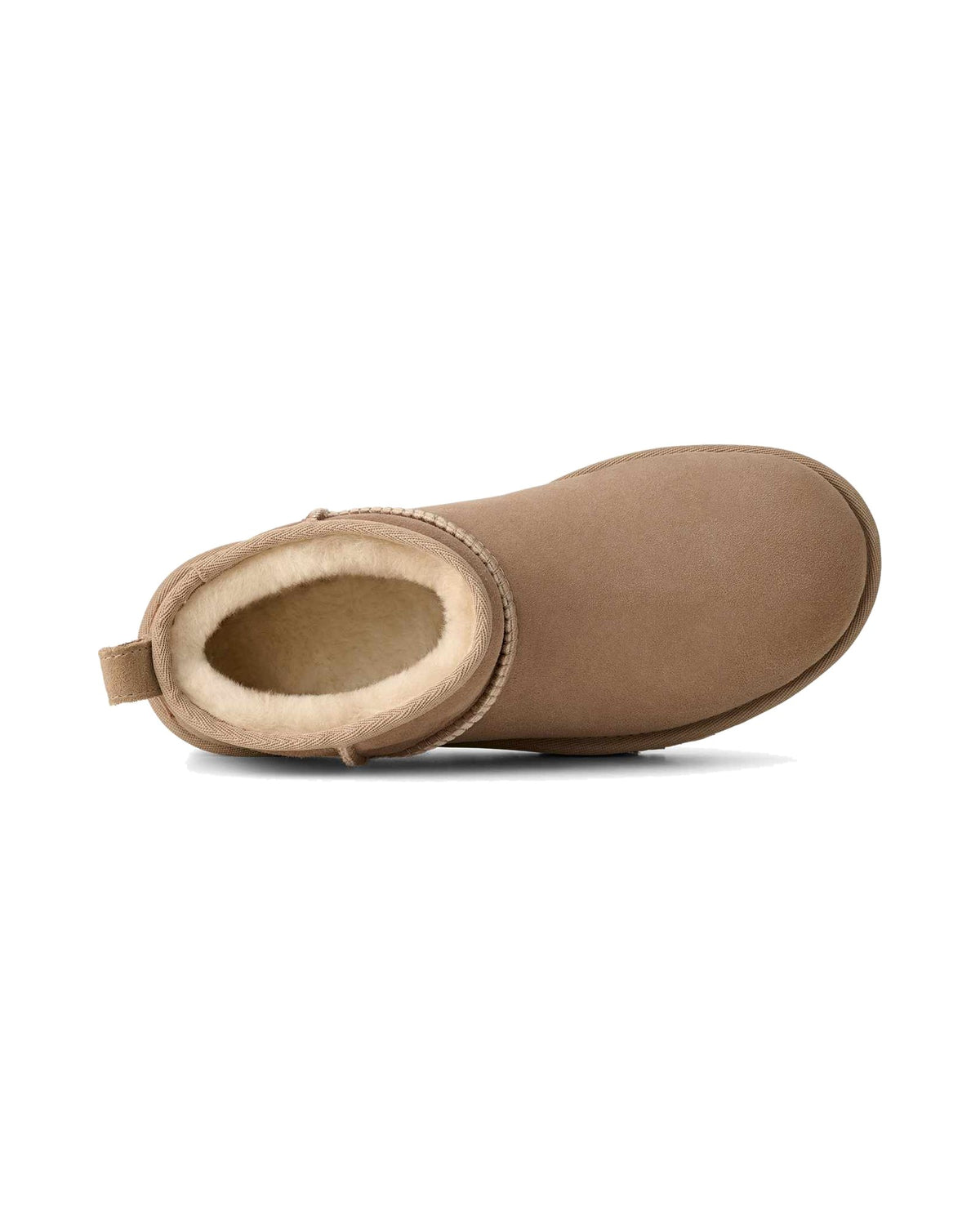 Stivaletto basso UGG Classic Ultra Mini in pelle scamosciata, colore Sand, immagine 6 di 7