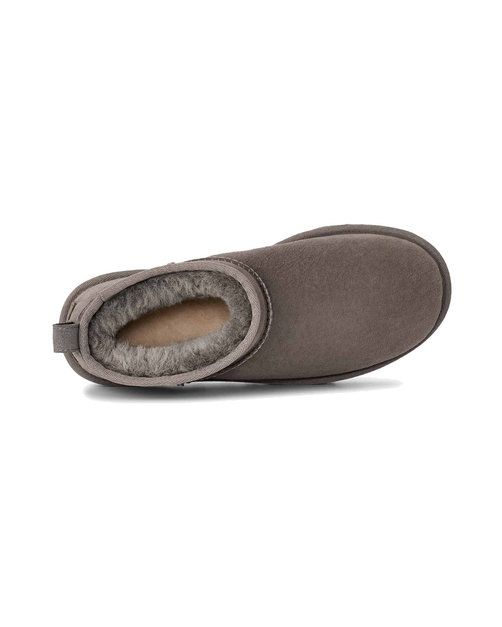 Stivaletto basso UGG Classic Ultra Mini in pelle scamosciata, colore Grey, immagine 6 di 7