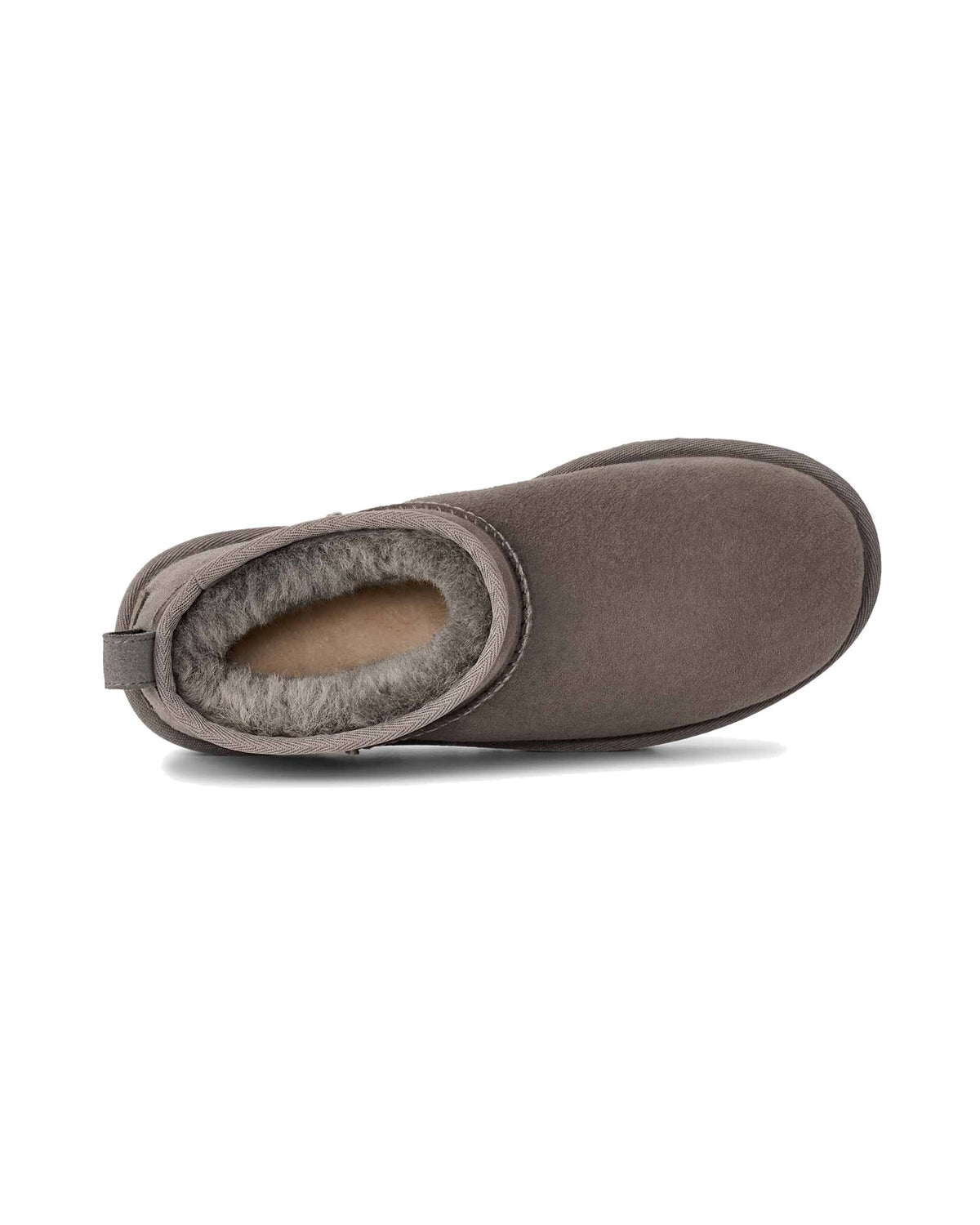 Stivaletto basso UGG Classic Ultra Mini in pelle scamosciata, colore Grey, immagine 6 di 7