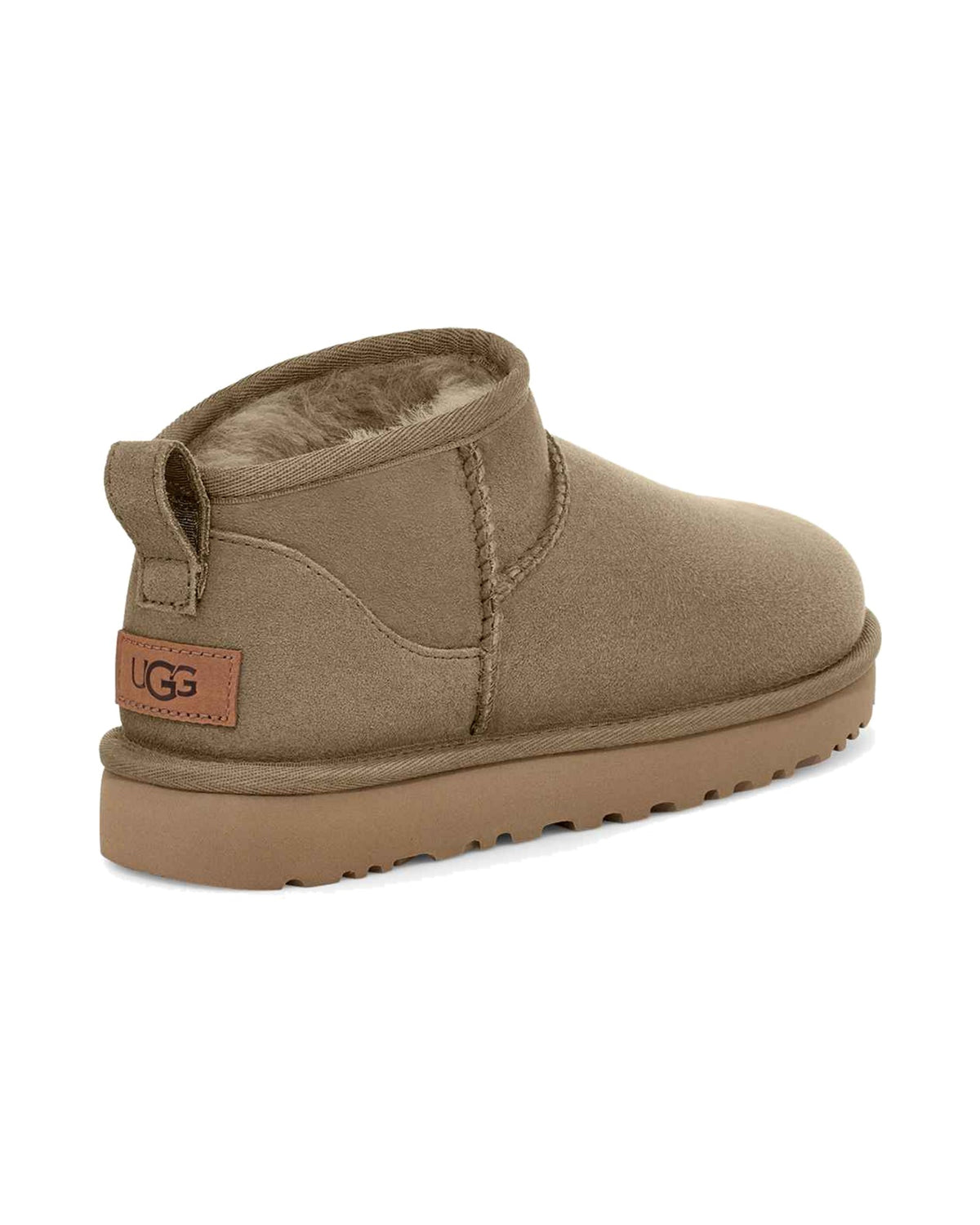 Stivaletto basso UGG Classic Ultra Mini in pelle scamosciata, colore Antilope, immagine 4 di 6