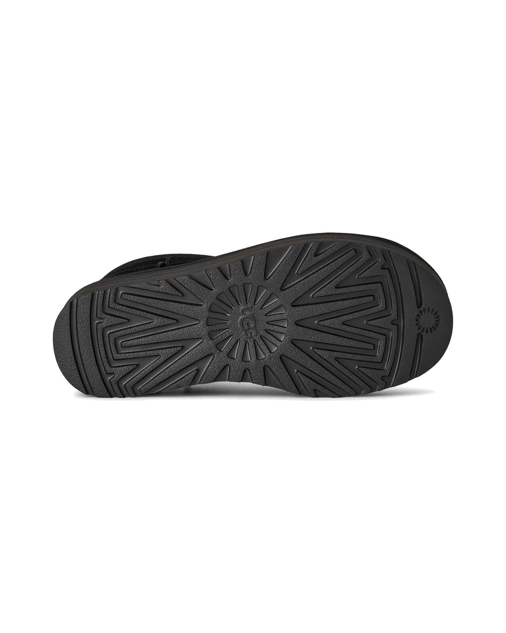 Stivaletto UGG Classic Ultra Mini Platform in pelle scamosciata con plateau, colore Nero, immagine 7 di 7