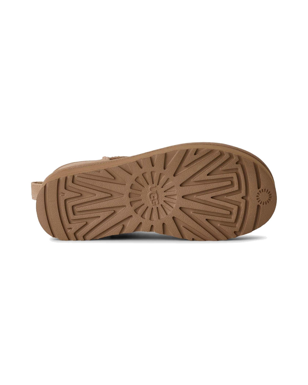 Stivaletto UGG Classic Ultra Mini Platform in pelle scamosciata con plateau, colore Sand, immagine 6 di 7