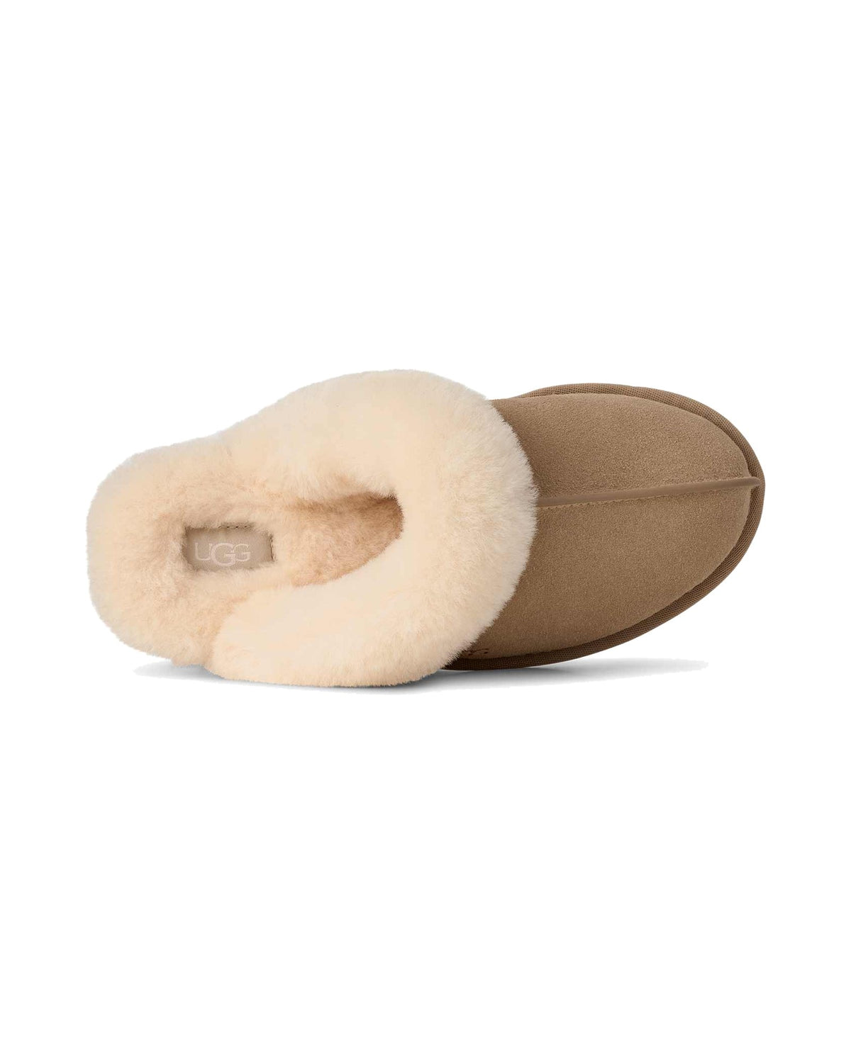 Pantofola slip-on UGG Scuffette II in pelle scamosciata, colore Sand, immagine 6 di 8