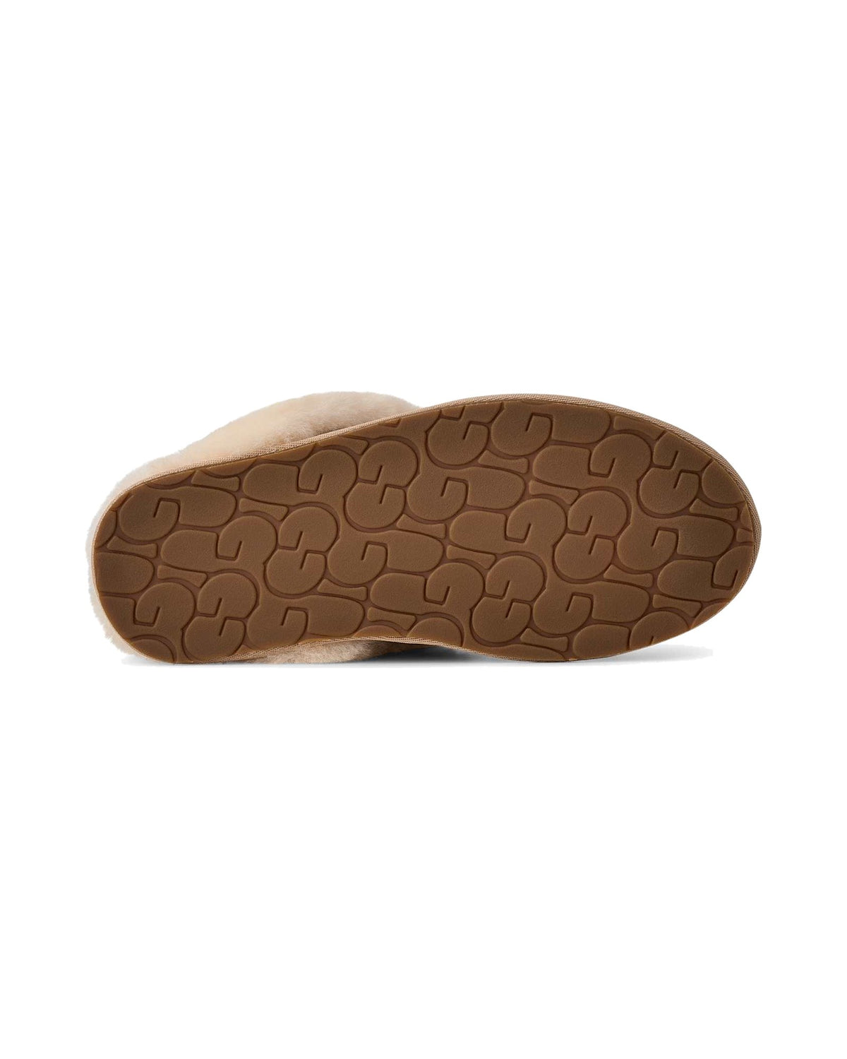 Pantofola slip-on UGG Scuffette II in pelle scamosciata, colore Sand, immagine 7 di 8