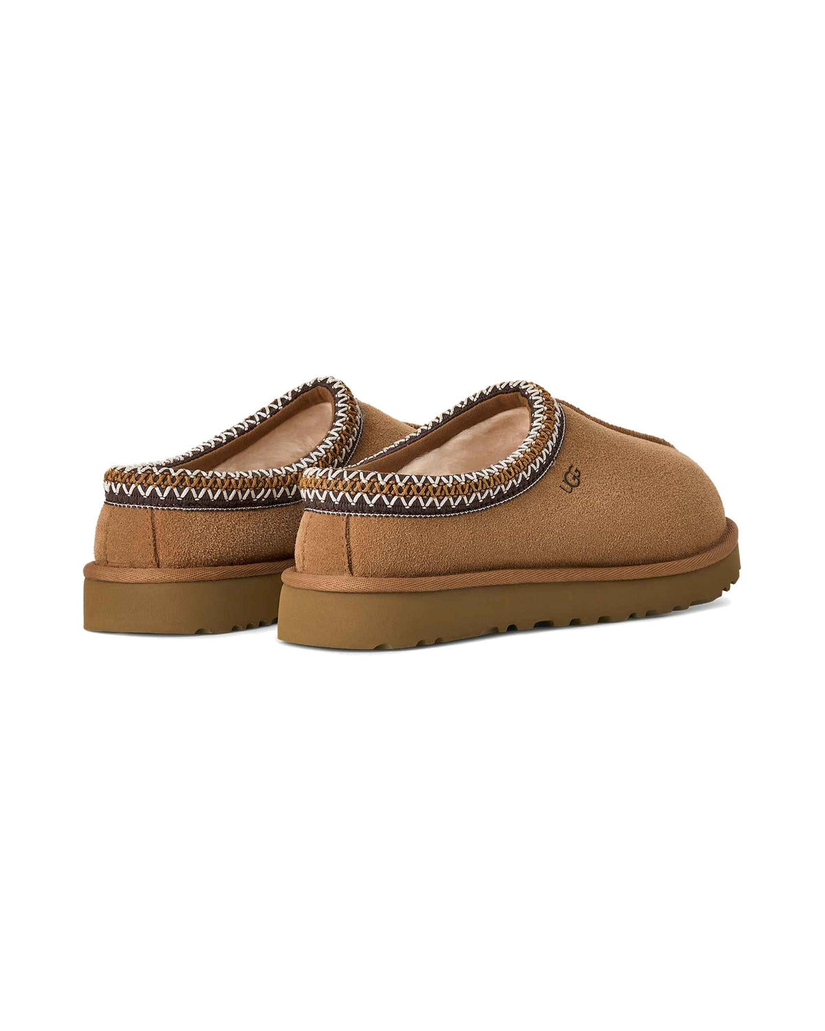Pantofola slip-on UGG Tasman in pelle scamosciata, colore Chestnut, immagine 2 di 6