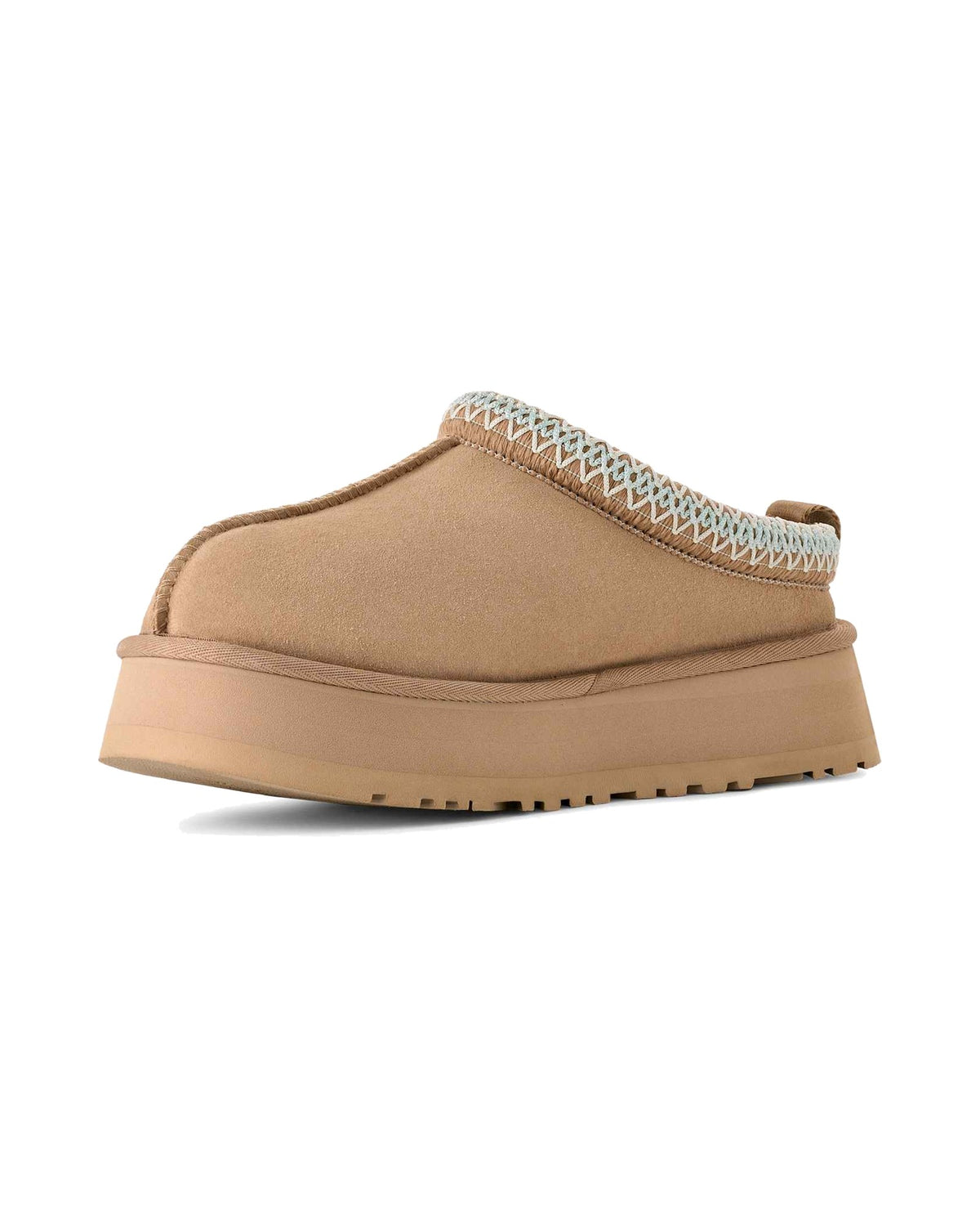 Pantofola slip-on UGG Tazz in pelle scamosciata, colore Sand, immagine 3 di 6