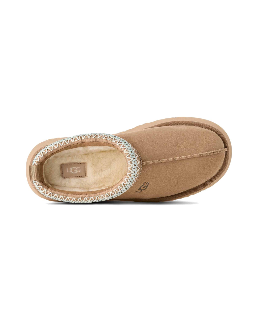 Pantofola slip-on UGG Tazz in pelle scamosciata, colore Sand, immagine 5 di 6