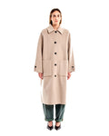 Vicolo cappotto oversize con colletto in misto lana, colore beige, vista principale